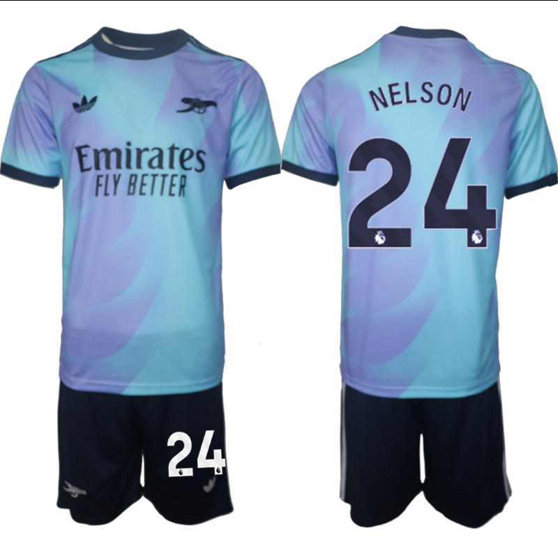Men 2024-2025 Club Arsenal away Purple blue 24 Soccer Jersey